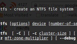 Ntfs formatieren