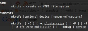Ntfs formatieren