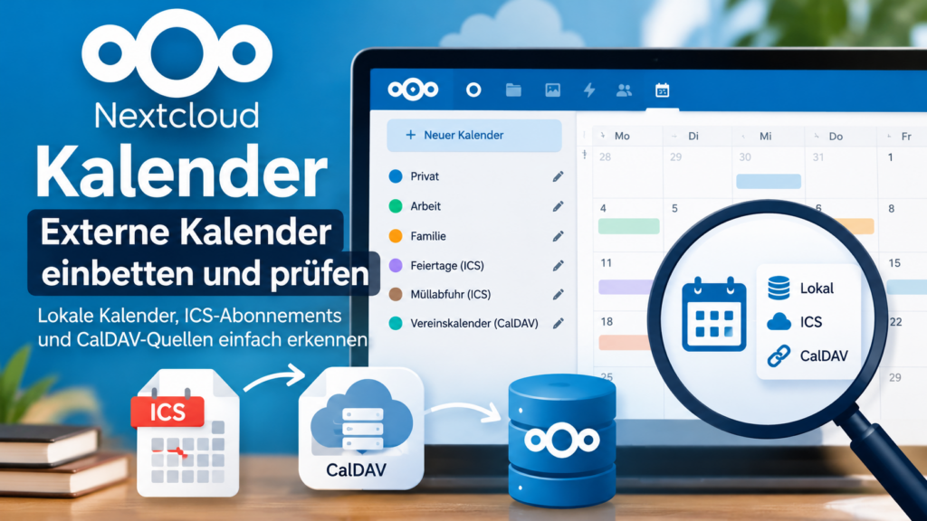 Nextcloud Kalender Externe Kalender einbetten