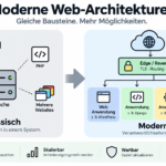 Web-Architekturen Übersicht (KI generiertes Bild)
