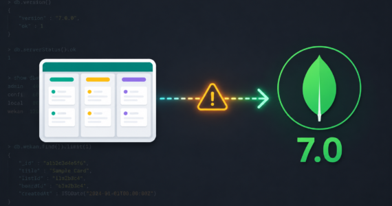 KI generiertes Bild: Wekan-Update mit MongoDB 7