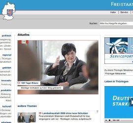 Startseite von Thüringen